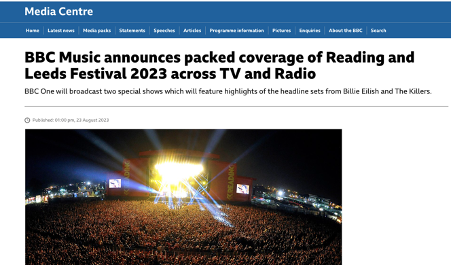 BBC Introducing Live at Reading x Leeds Festivals 2023