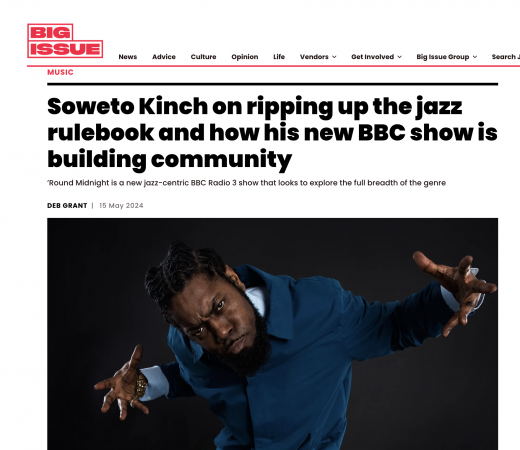 Soweto Kinch 'Round Midnight interview in The Big Issue