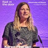 Karen P on panel at Audio Academy's Foot in the Door